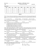 Kiểm tra 1 tiết Vật lí 12