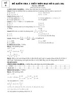 BÀI KIỂM TRA ĐẠI -CHƯƠNG III-có đáp án