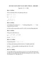 ĐỀ THI TUYỂN SINH VÀO 10 THPT-TPHCM ,KHÁNH HÒA, NGHỆ AN, HẢI PHÒNG, HÀ TÂY 2008-2009