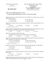 Đề thi vào thpt chuyên Hy06-07