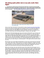 Phần mộ vua Hàm Nghi