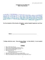 các câu hỏi dùng trong giao tiếp tiêng anh