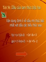 Dấu tam thuc bâc hai