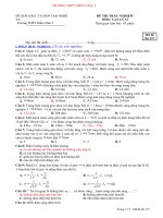 ĐỀ KIỂM TRA 1TIẾT HK II (CB) phần sđt& tcsas hoàng hải