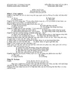 Đề kiểm tra học kì II môn Ngữ văn 9 năm học 2007-2008