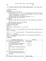 GIÁO ÁN TOÁN TỰ CHỌN 9