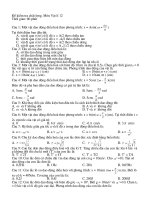 ĐỀ THI CHẤT LƯỢNG VẬT LÍ 12