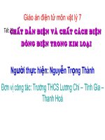 Tiet 22 Chat dan dien và chat cach dien ..