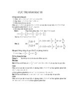 CỰC TRỊ HÀM BẬC 3