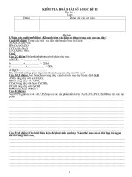 a/  Bài kiểm tra 45'''' (số 1 kỳ 2)+Đa