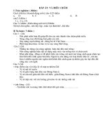 đáp án địa lý 8 tiết 33