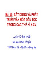 VanhoaVN theki X-XV -lop10coban