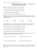 Đề thi thử đại học môn Lý