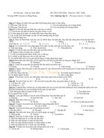 Đề kiểm tra học kì II