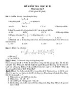 De thi hoc ky II _ dap an toan 9