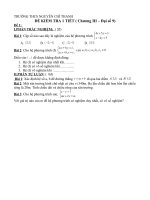 đề kiểm tra chương III