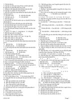 600 CÂU HỎI TN SINH HỌC RẤT HAY