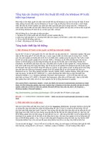 Tổng hợp các chương trình thủ thuật tốt nhất cho Windows XP trước hiểm họa Internet