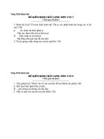 Kiểm định đầu năm