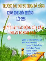 tac dong cua ca the voi moi truong thong qua yeu to khong khi