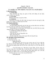 Quyền quản lí tài sản và nghĩa vụ tôn trọng tài sản của người khác