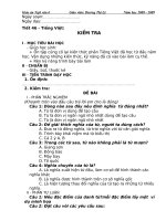 Tiết 46: Kiểm tra tiếng Việt