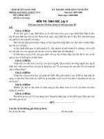 Đề Thi HSG SINH Cấp Huyện 07-08.HOT!!! (Co dap an)