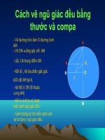 Vẽ ngũ giác đều bằng thước và compa Lớp 8