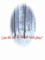 20 Cách để bạn sống có hạnh phúc