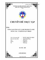 NÂNG CAO NĂNG LỰC CẠNH TRANH CỦA NHÀ HÀNG TAO – LI KHÁCH SẠN NIKKO