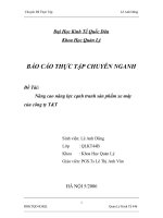 Nâng cao năng lực cạnh tranh sản phẩm xe máy của công ty T&T