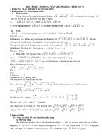 Chuyên đề phương trình vô tỷ( sưu tầm)