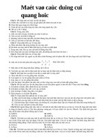 Mắt và dụng cụ quang học