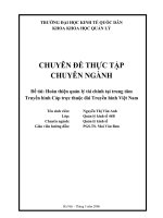 Hoàn thiện quản lý tài chính tại Trung tâm truyền hình Cáp trực thuộc Đài Truyền hình Việt Nam.