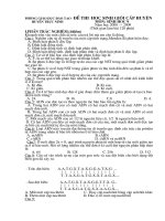 ĐÁP ÁN ĐỀ THI HSG HUYỆN