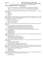 Đề thi HK II Ngữ văn lớp 10