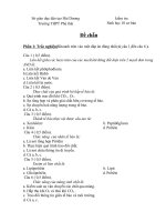 đề kiểm tra sinh hoc 10 cb