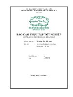 Báo cáo thực tập tốt nghiệp: chuyên đề chế biến món ăn tại Bộ phận tiệc 1118 Nguyễn Khoái