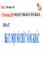 Bài 17.Một số chức năng khác