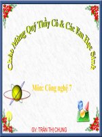 công nghệ 7 - bài 26,27