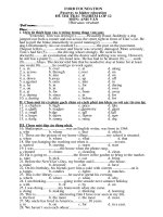 Kiểm Tra -Ôn thi tốt nghiệp (số 1)