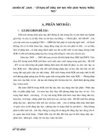 Chuyên đề : Sử dụng ĐDDH