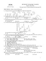 Đề thi thử đại học + Đáp án (Đ 004)