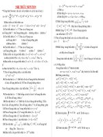 ÔN THI ĐẠI HOC CHỦ ĐỀ NHỊ THỨC NEWTON