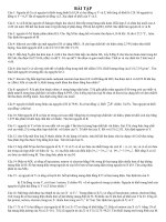 Bài tập tự luận 10nc-chương I, II (lần 2)