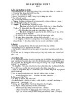 Ôn tập Ngữ Văn 7(Tiếng Việt)