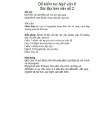 Kiểm tra Ngữ văn 6(TLv)