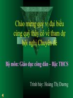 Chuyên đề GDCD: GD lồng ghép môi trường