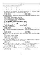 Trắc nghiệm đột biến gen