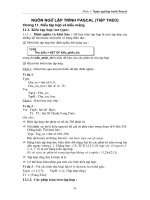 Giáo trình dạy học Ngôn ngữ lập trình Pascal  (tiếp theo)